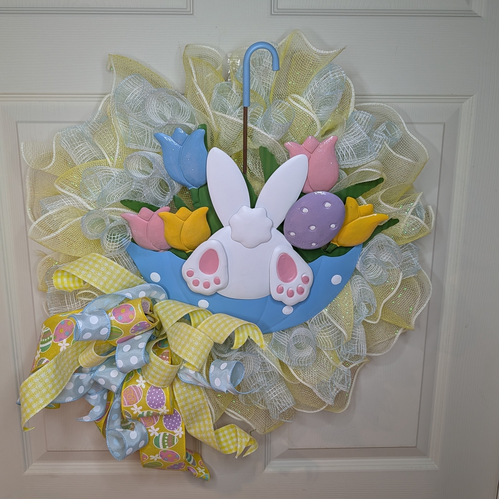 Spring Bunny Easter Wreath